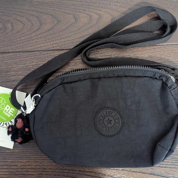 Kipling Black Belt Bag - Picture 1 of 3
